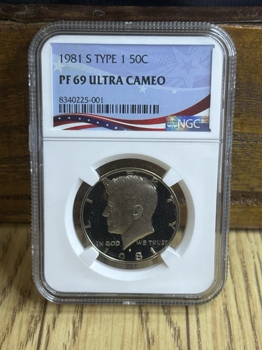1981 S Kennedy Half Dollar Proof PF69 UC NGC Flag Label