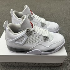 With Box AJ 4 Retro White Oreo Grey Men's Size 4-13 CT8527-100