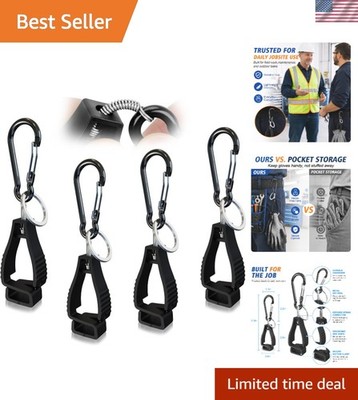 Lightweight and User-Friendly 4PCS Glove Clips for Enhanced Work Efficiency