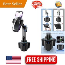 Universal Car Cup Phone Holder with Long Neck - Compatible with All Smartphones