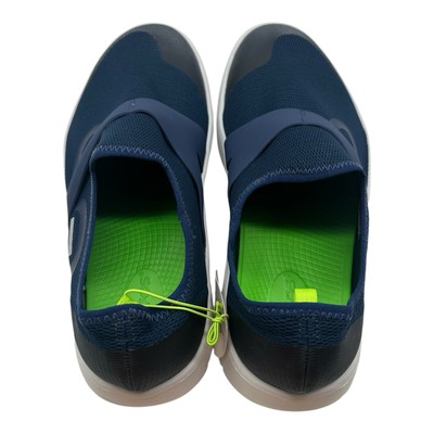 OOFOS OOMG Low Mesh Recovery Shoes Mens Sz 11 White/Navy  display picture 1