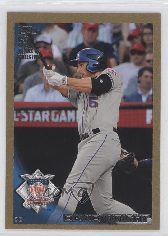 2010 Topps Update All-Star Gold 1156/2010 David Wright #US-180 i4v