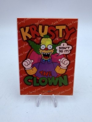 Krusty The Clown Chase SF3 Simpsons Down Under Trading Card 1996 Tempo exc