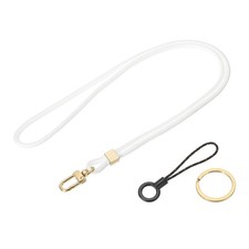 Neck Lanyard, Cute Key Lanyards for Women Men White