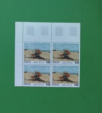 1987 FRANCE Y & T N°2474 EUGENE BOUDIN BLOC DE 4 TTB