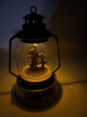 #ad John Wayne Illuminated Lantern Ardleigh Elliott American Legend Collection Duke $59.95