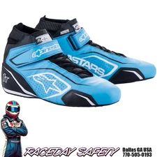 Alpinestars TECH-1 T V3 Auto Race Shoes Blue/Black/White 2710122-7912