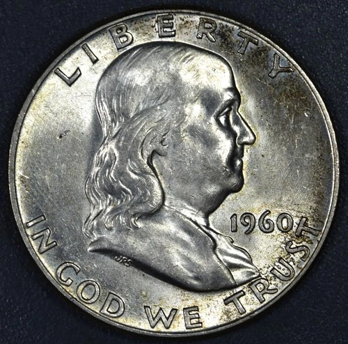 1960 50C FRANKLIN SILVER HALF DOLLAR KM# 199 Grade: Choice BU A6231