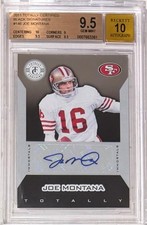 2011 Joe Montana Totally Certified Auto Black Card- BGS 9.5 Gem Mint... #1 of 1