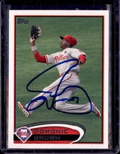 2012 Topps Phillies #98 Domonic Brown   Auto/ Signed IP