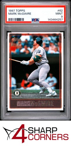 1997 TOPPS #62 MARK McGWIRE ATHLETICS PSA 9