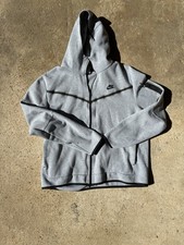Nike Tech Fleece Hoodie Hoody Jacket Grey Black Full Zip Men's Size XL