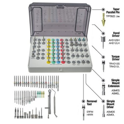 Implant Taper Full Kit Complete Surgical Drill Instruments Hiossen OSSTEM System