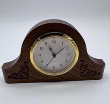 Simsuhr Kaminuhr Quarz Holz Selten Vintage #4