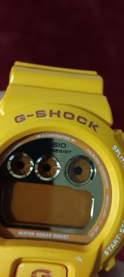 Casio G-shock Reflective Mirror Mango Yellow Dw6900sb Dw-6900sb-9