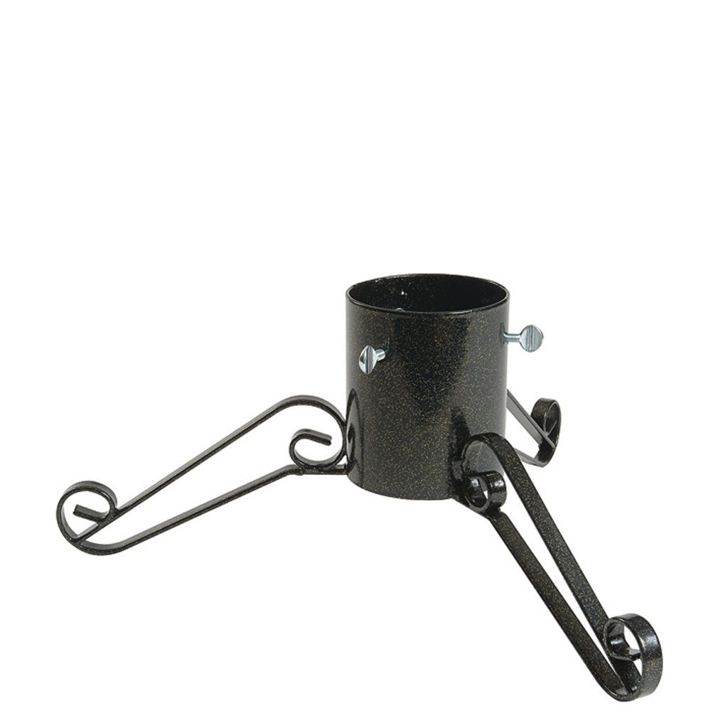Black Metal Christmas Tree Stand for Real & Artificial Trees up to 2.5m  Tall