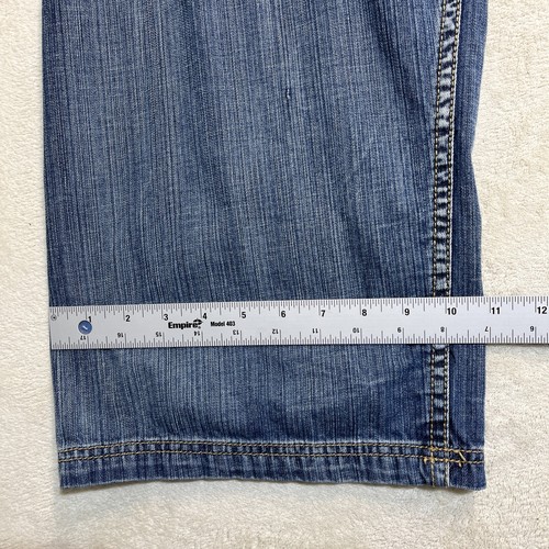 Jeans vintage Y2K Pepe London uomo 40x32 larghi gamba larga streetwear skater anni 90 - Foto 11 di 24