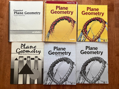 Abeka Plane Geometry Second Edition. Student, Teacher, Guides, Quizzes