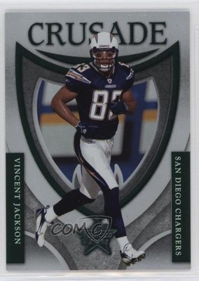 2007 Leaf Rookies & Stars Crusade Green /100 Vincent Jackson #C-15 0q3