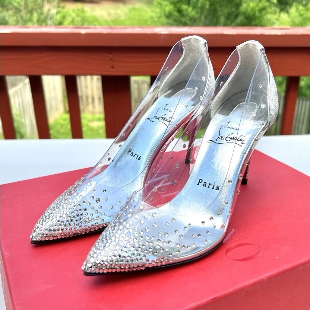 Christian Louboutin シルバー フラットシューズ Christian Louboutin Silver Shoes for Women for sale | eBay