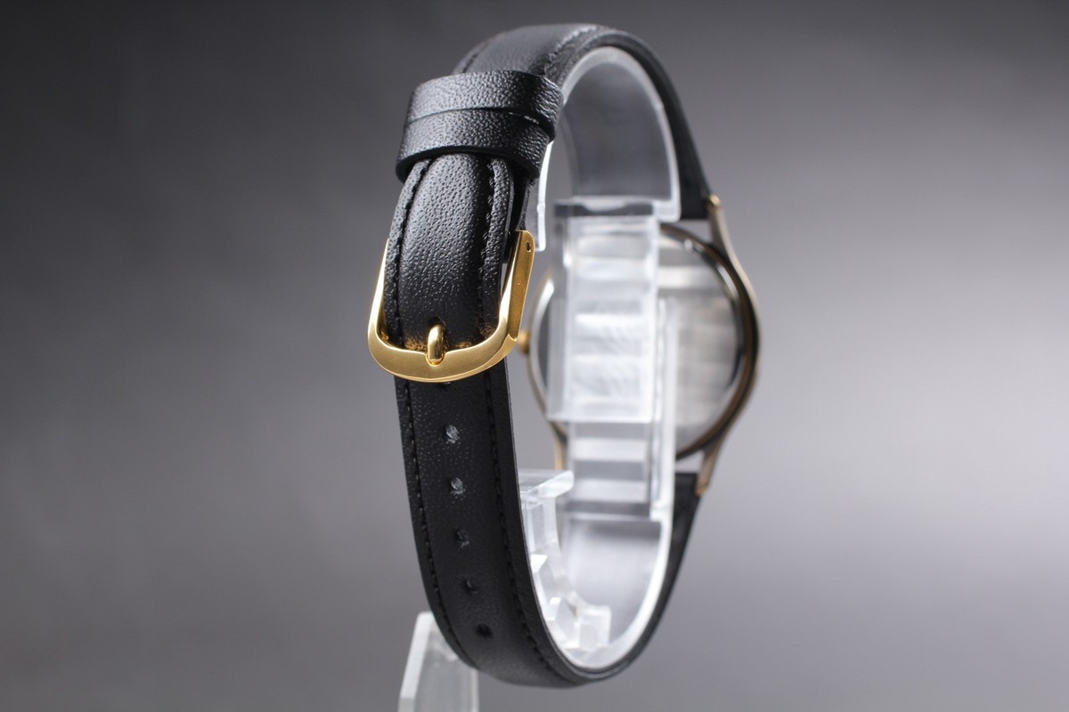 Vintage 1989 N MINT Seiko Avenue 5P31-6D10 Gold Round Quartz Mens