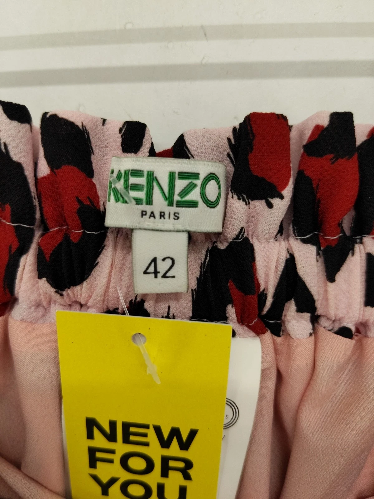 Kenzo Gonna Midi Donna UK 14 Multi Poliestere con Elastan A Line