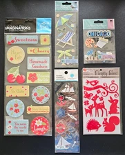 Variety of stickers, 5 packs: Animals, Beach, Chicago, Friendship, Nautical