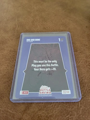 Bo Jackson Battle Arena ‘One And Done’ Play Card SSP #PL-5