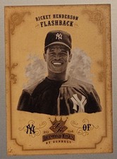 2004 Donruss Diamond Kings Flashback Bronze /100 Rickey Henderson #153 Yankees