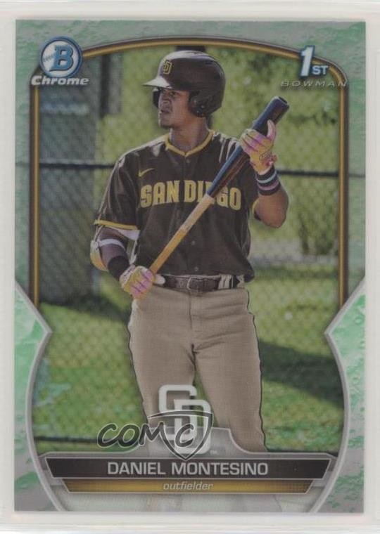 2023 Bowman Chrome Prospects Lunar Glow Refractor Daniel Montesino #BCP-114 uk2