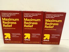 Up&UP Clear Eyes Maximum Redness Relief Eye Drops, 0.5 Fl Oz (Pack of 3) EX 5/27