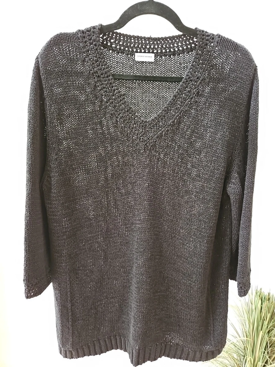 Gerry Weber Maglietta a manica lunga - black/nero - (Second hand