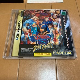 Sega Saturn X-Men Vs Street Fighter 4Mb Included Postcard