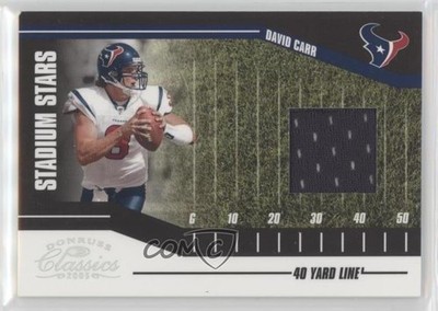 2005 Donruss Classics Stadium Stars 40 Yard Line Jerseys 21/150 David Carr 5c1