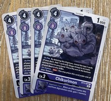 Chikurimon Nonfoil- BT11-077 NM - Digimon TCG Playset Of 4