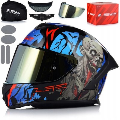 Motorradhelm Integralhelm | LS2 RAPID III ZOMBIE | Full Face Rollerhelm +2visor