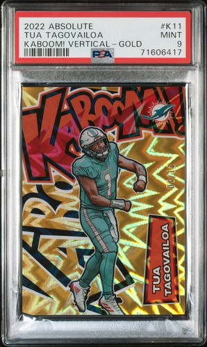 Tua Tagovailoa [Gold] #K11 2022 Panini Absolute Kaboom Vertical card