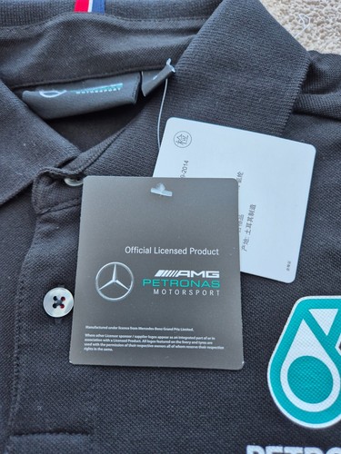 OFFICIAL MERCEDES PETRONAS F1 TEAM MERCHANDISE MENS S DRIVER T-SHIRT FORMULA 1 - Picture 7 of 9