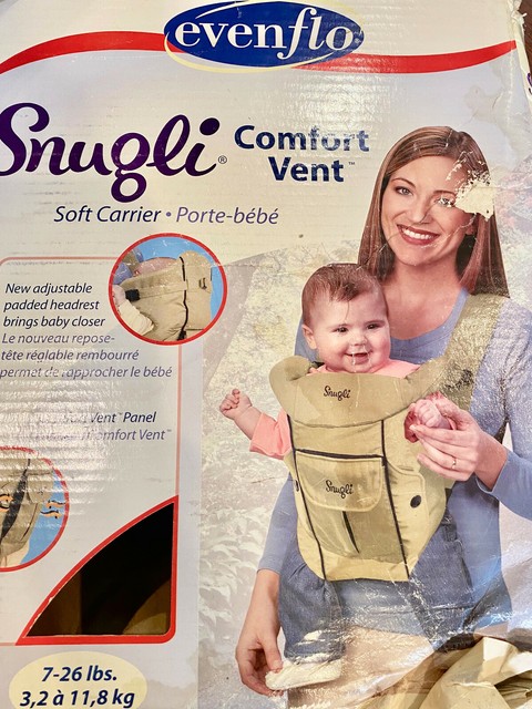 evenflo snugli comfort vent soft carrier
