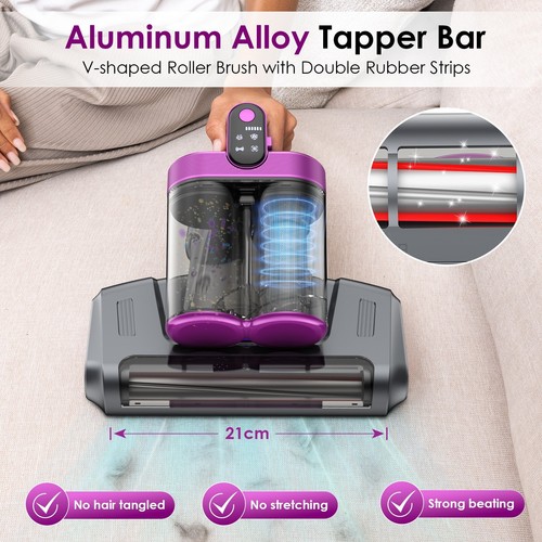 MT1 Cordless Mattress Vacuum Cleaner, UV Lamp, 18000Pa, eliminates 99% of allerg - Picture 6 of 7