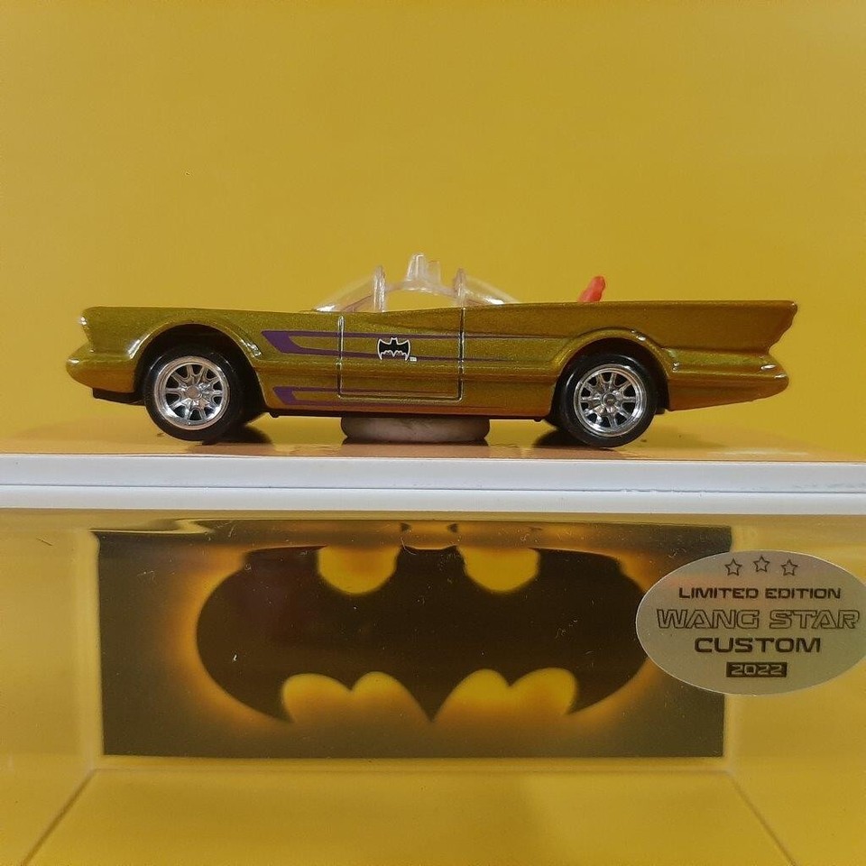 Hot Wheels BATMAN TV SERIES BATMOBILE GOLD (WANGSTAR CUSTOM) REAL ...