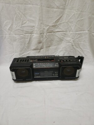 Radio Vintage Boombox Ghettobluster Sharp WQ-T282H Twin Mechanism - Vintage 80'
