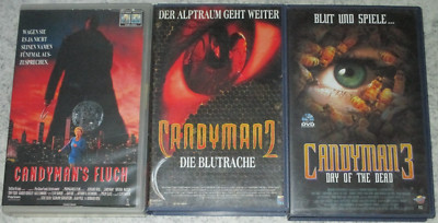 Candyman 1 2 3 - VHS/Horror/Tony Todd/FSK 18