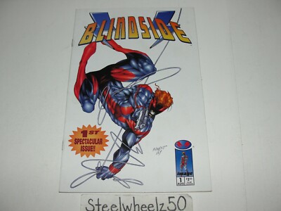 Blindside #1 Comic Image 1996 Super Spy Marat Mychaels Robert Loren Fleming RARE