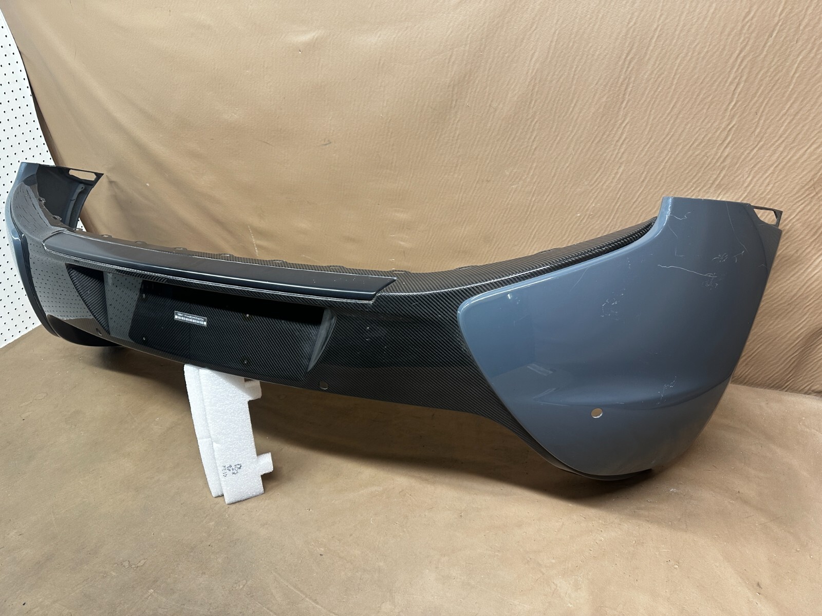 2015-2017 McLaren 650S Spider Carbon Fiber Rear Bumper Cover Sensor Holes OEM