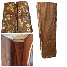 Vintage Mod Flowers Zippered Hanging Garment Bag Closet Storage Organizer