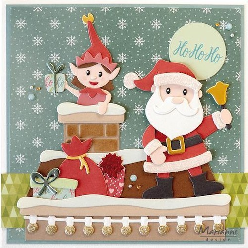 Marianne Design Sammlerstücke Stanzformen - Weihnachten Dach von Marleen COL1559 - Bild 2 von 3