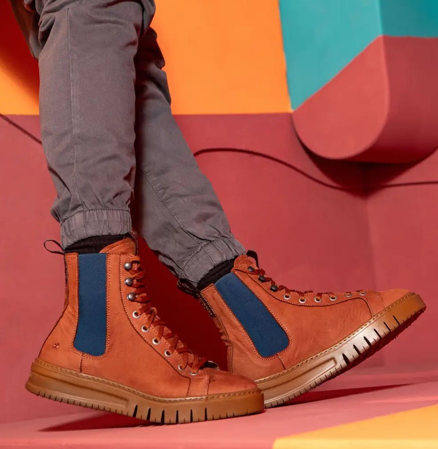 Художественная фирма Belleville 1779 года выпуска выпустила кроссовки braun blau Herren Echtleder