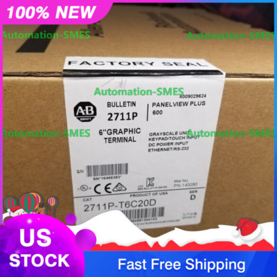 AB2711P-T6C20D PanelView Plus 600 AB 2711P-T6C20D Factory Sealed