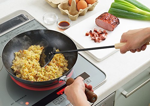 Yoshikawa YJ2488 16.0 inches (40.7 cm) Cook Pal Chinese Spatula Made in Japan - Picture 3 of 4
